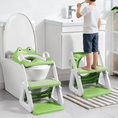 Orzbow Frog Potty Seat front view shows stability for toddlers.