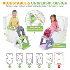 Orzbow Frog Potty Seat non-slip ladder step supports safe climbing.