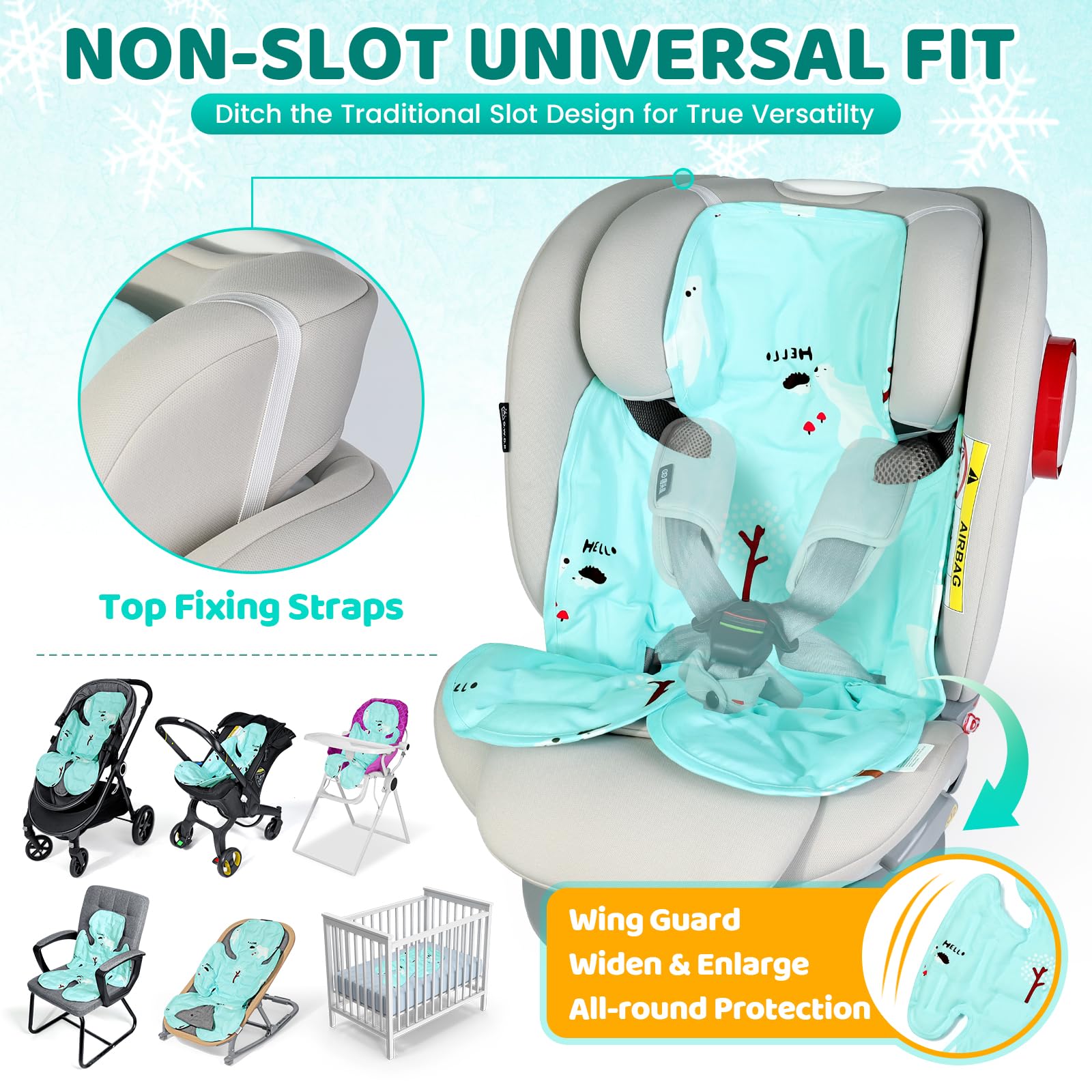 Orzbow gel beads close-up highlighting safe cooling technology for baby comfort.