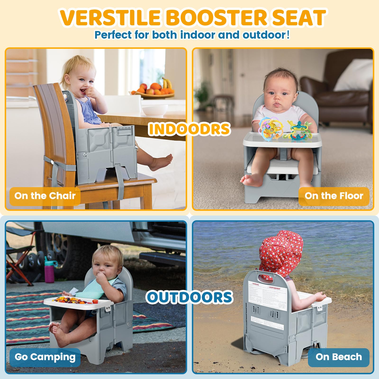 Orzbow chair grows with baby from 6 to 36 months for table-ready use.