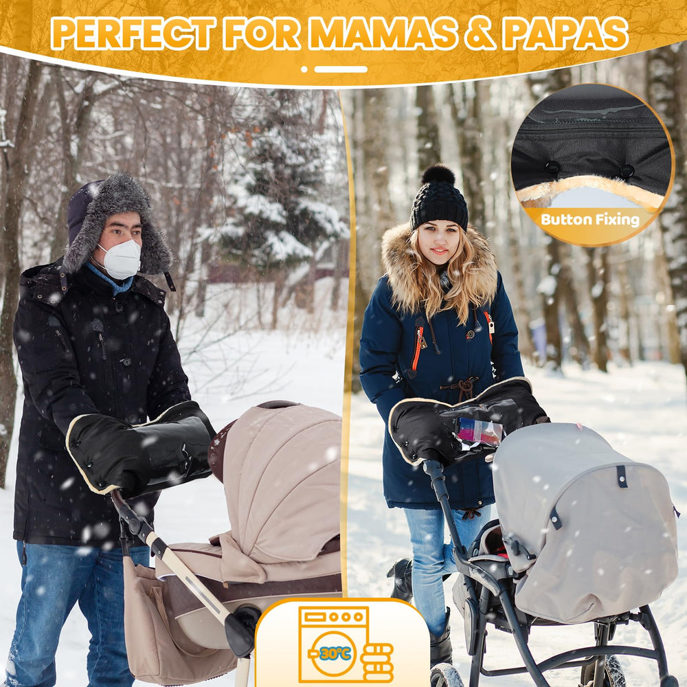 Orzbow machine-washable stroller mitts for easy cleaning.