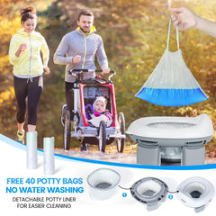 Orzbow portable potty ergonomic-seat promotes comfortable seating for toddlers.