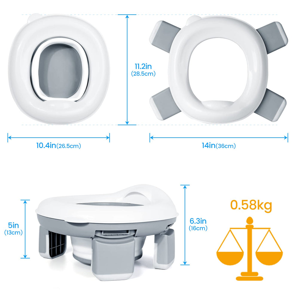 Orzbow portable potty indoor-outdoor-use supports potty training anywhere.