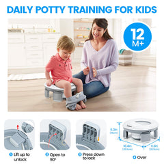 Orzbow portable potty splash-guard helps maintain cleanliness on messy trips.