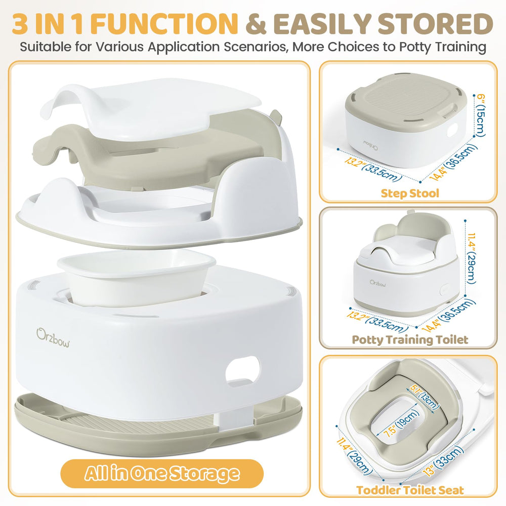 Orzbow potty chair base non-slip highlights stable foundations for beginners