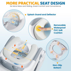 Orzbow potty seat designed for easy assembly with no tools required.