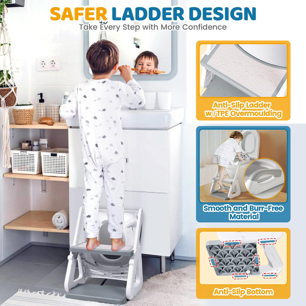 Orzbow splash guard extension minimizes mess during toilet use.