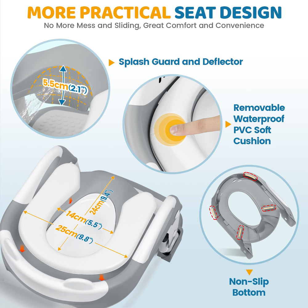 Orzbow anti-slip pads and handles provide secure stability on slippery floors.