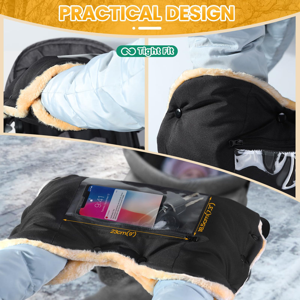 Orzbow push-button mount design ensures stroller control during buckling.