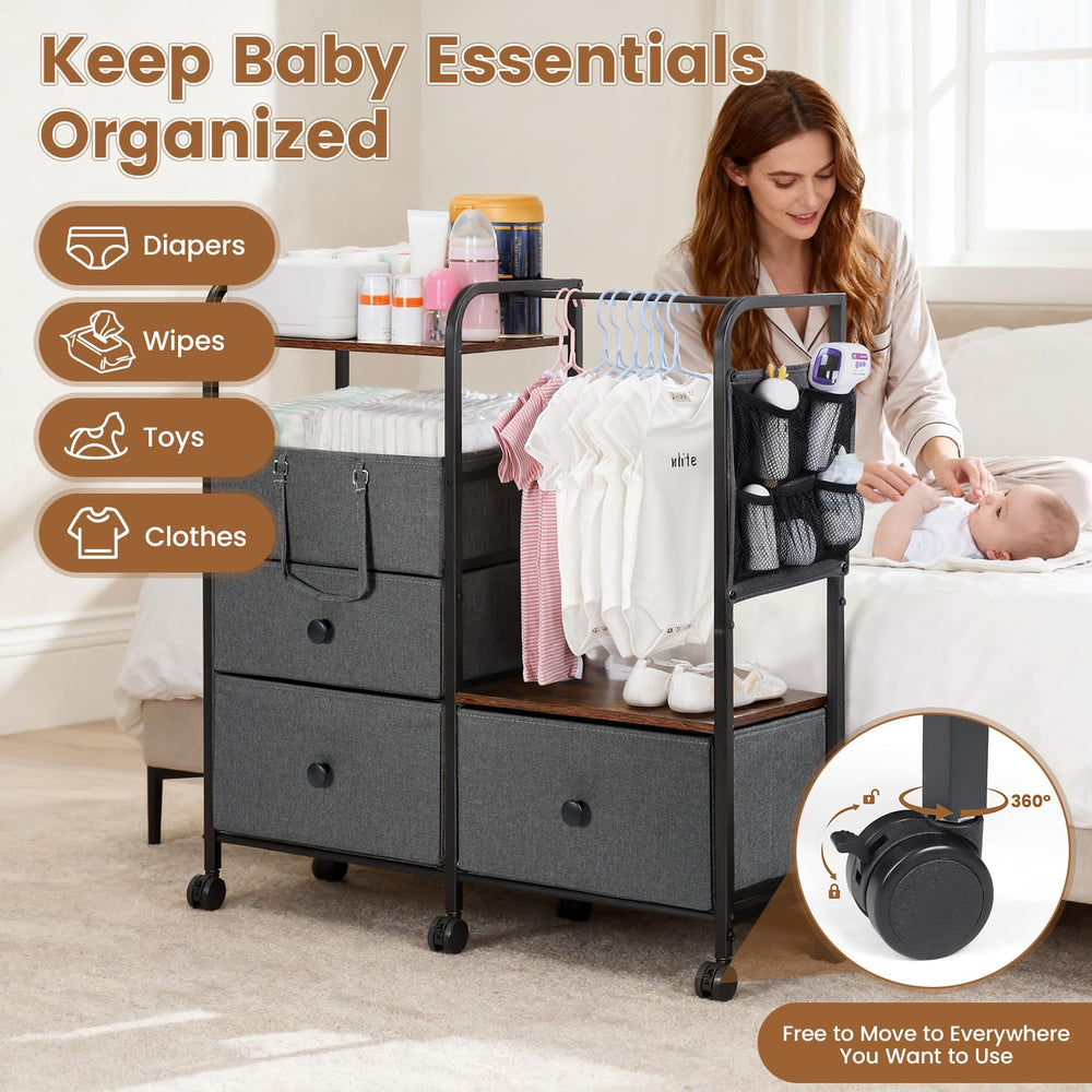 Orzbow six locking casters provide stable placement on any floor