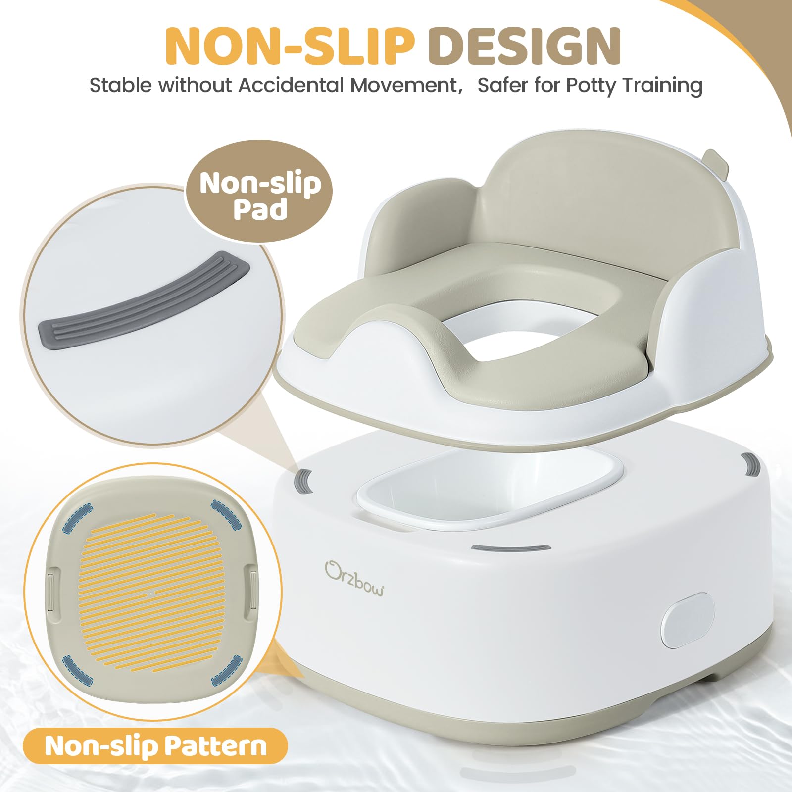 Orzbow space-saving storage base keeps the bathroom tidy during training