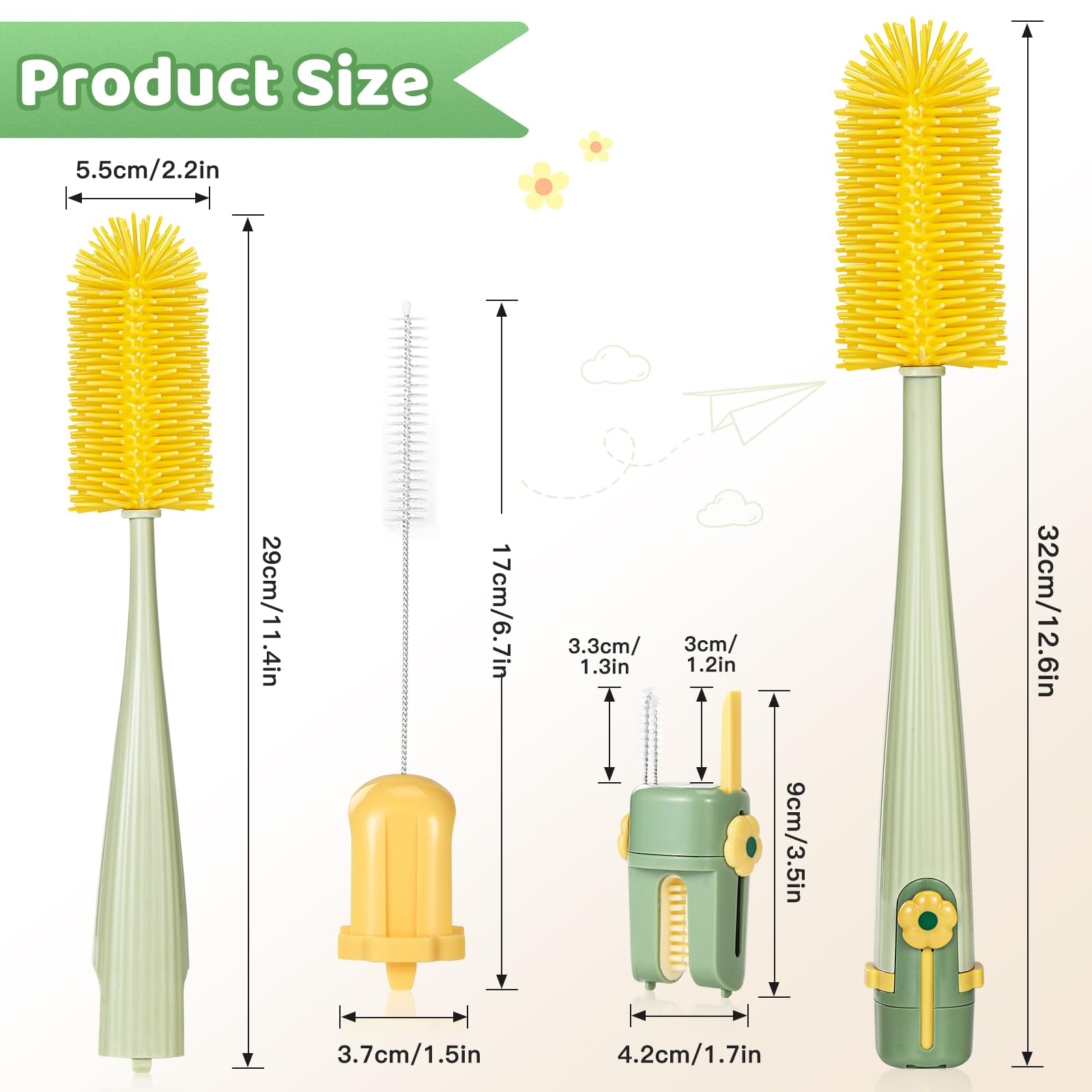 Orzbow straw brush cleans narrow straw openings for hygienic sipping.
