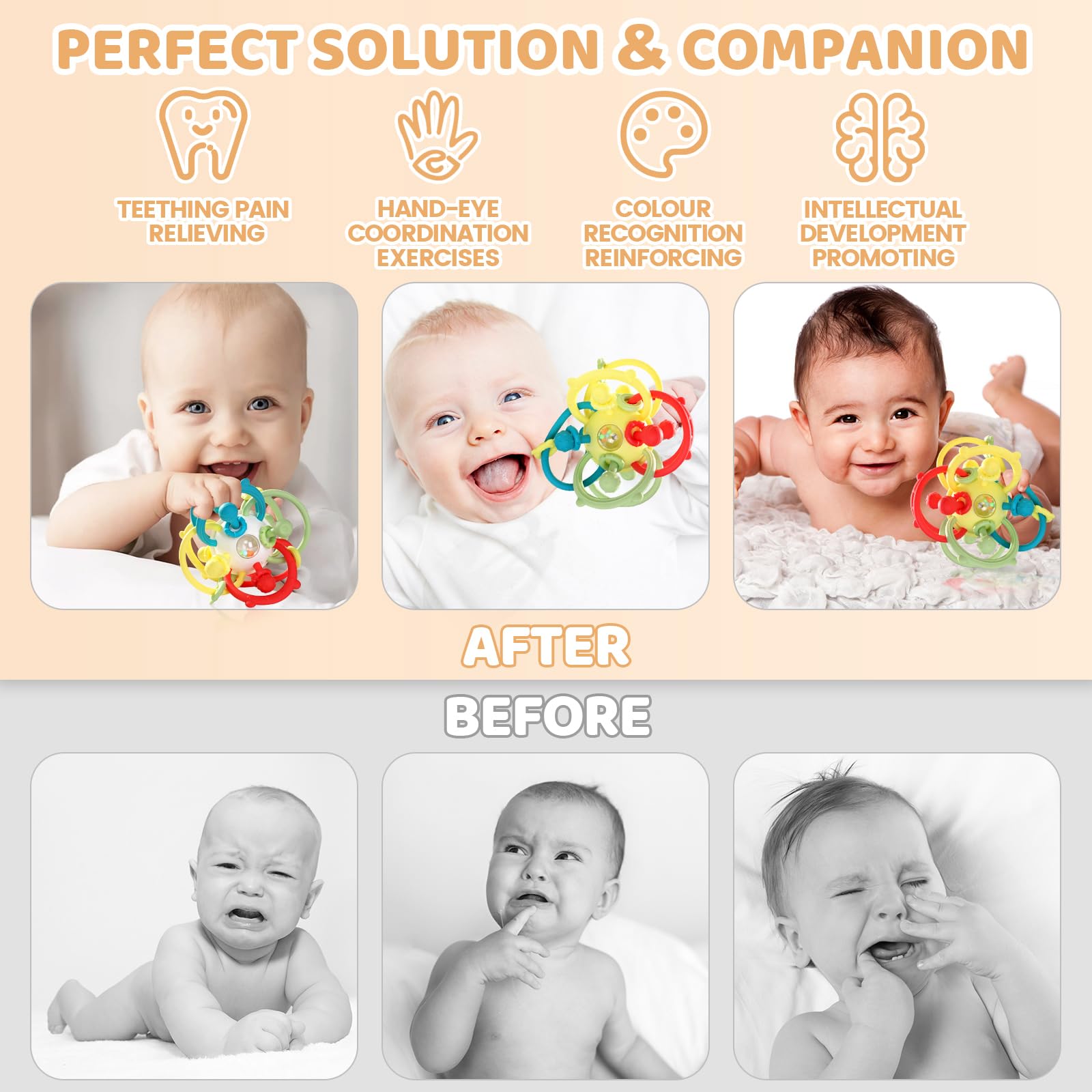 Orzbow teether gift idea showcases lightweight design for holidays and baby showers.