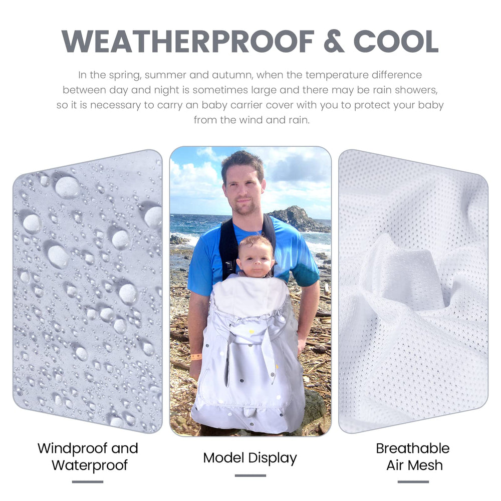 Orzbow universal-fit carrier cover easily attaches to most carriers.