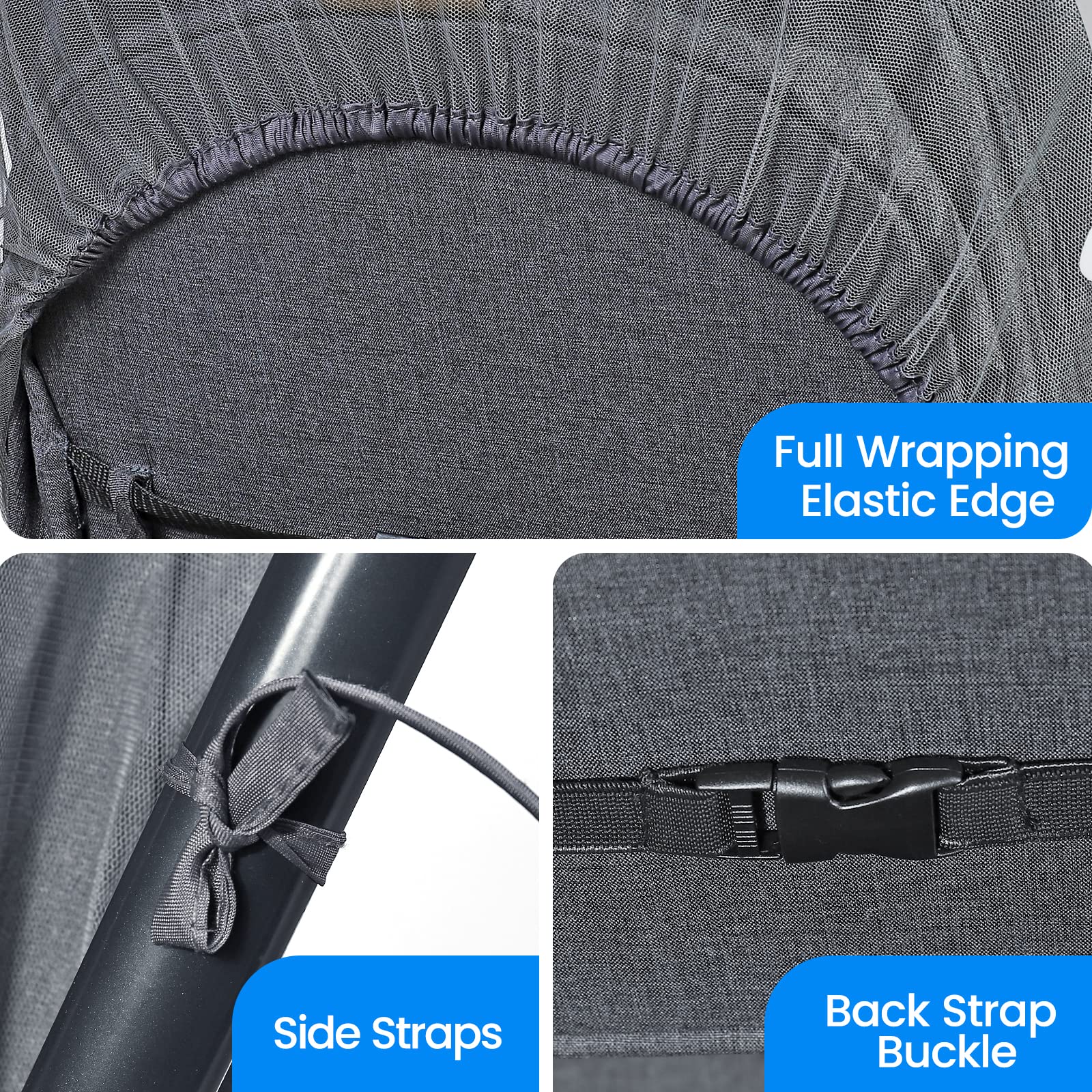 Orzbow universal-fit design with elastic edging on stroller and car seat