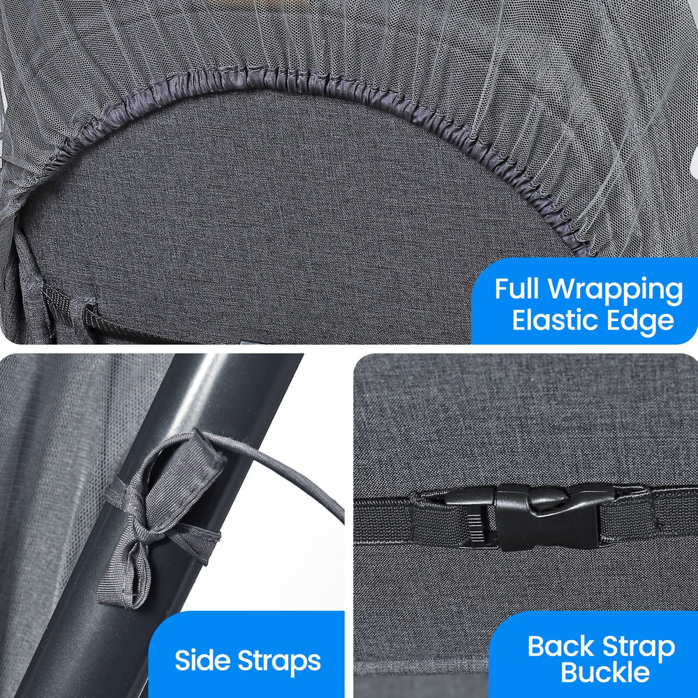 Orzbow universal-fit design with elastic edging on stroller and car seat