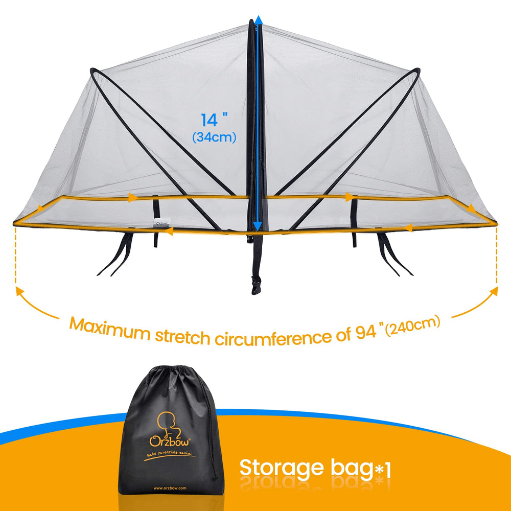 Orzbow storage bag included simplifies transport and travel packing.