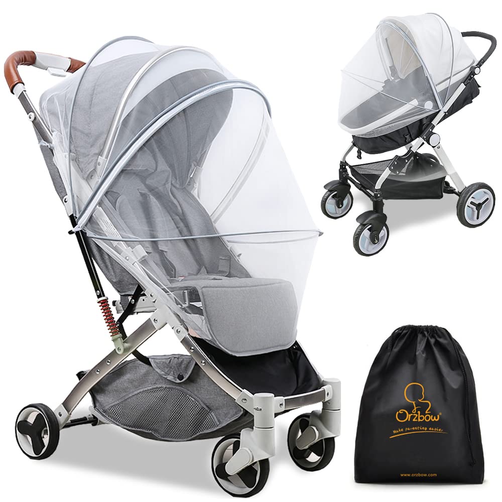 Orzbow universal mosquito net for stroller provides breathable outdoor protection for infants.