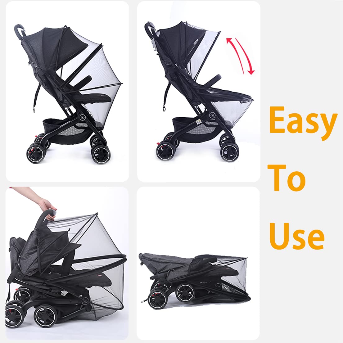 Orzbow travel-ready net enhances outdoor strolls and park visits.