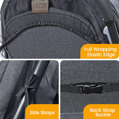 Orzbow universal-fit net adapts to most strollers and car seats.