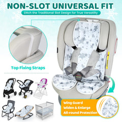 Orzbow universal stroller cooling pad reversible fabric highlights dual-sided comfort.