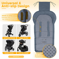 Orzbow warm bunting bag features adjustable hood and drawstring for snug fit.