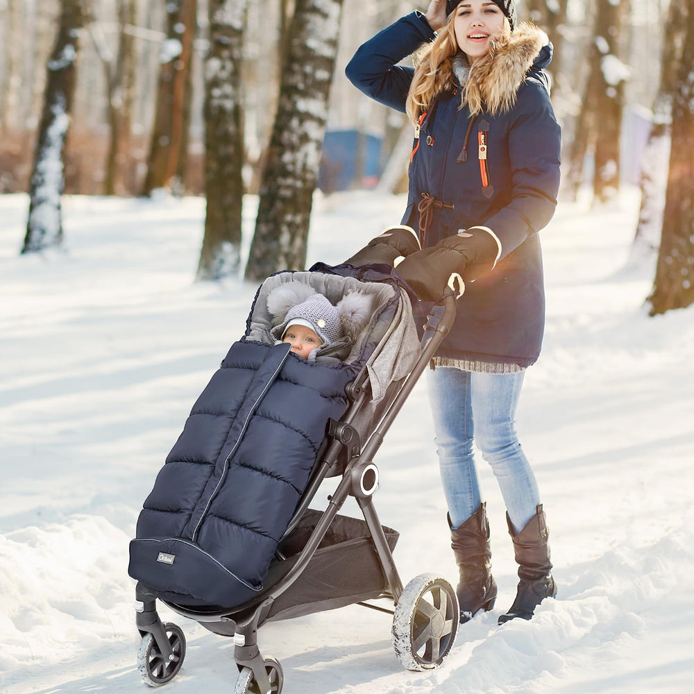 Orzbow bunting bag non-slip backing keeps stroller attachment secure