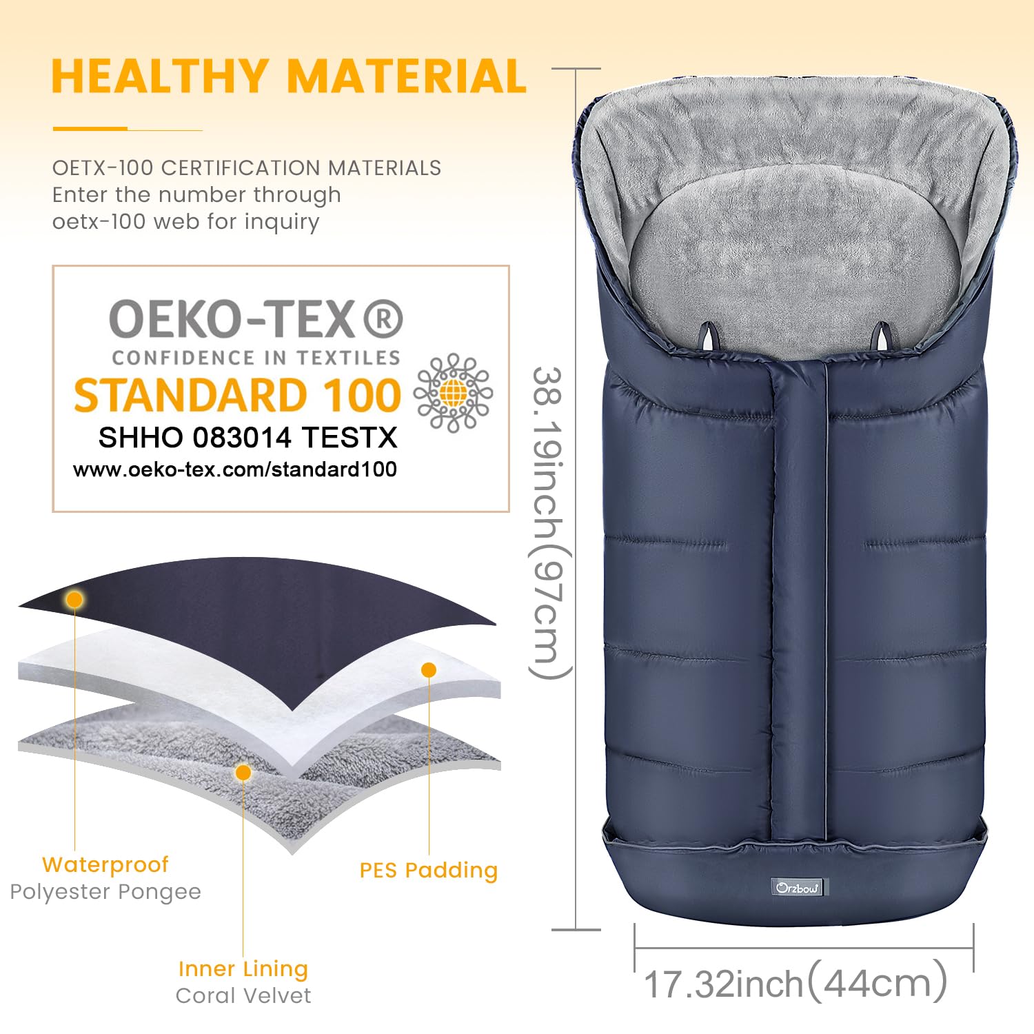Orzbow bunting bag reflective strips boost visibility in low light