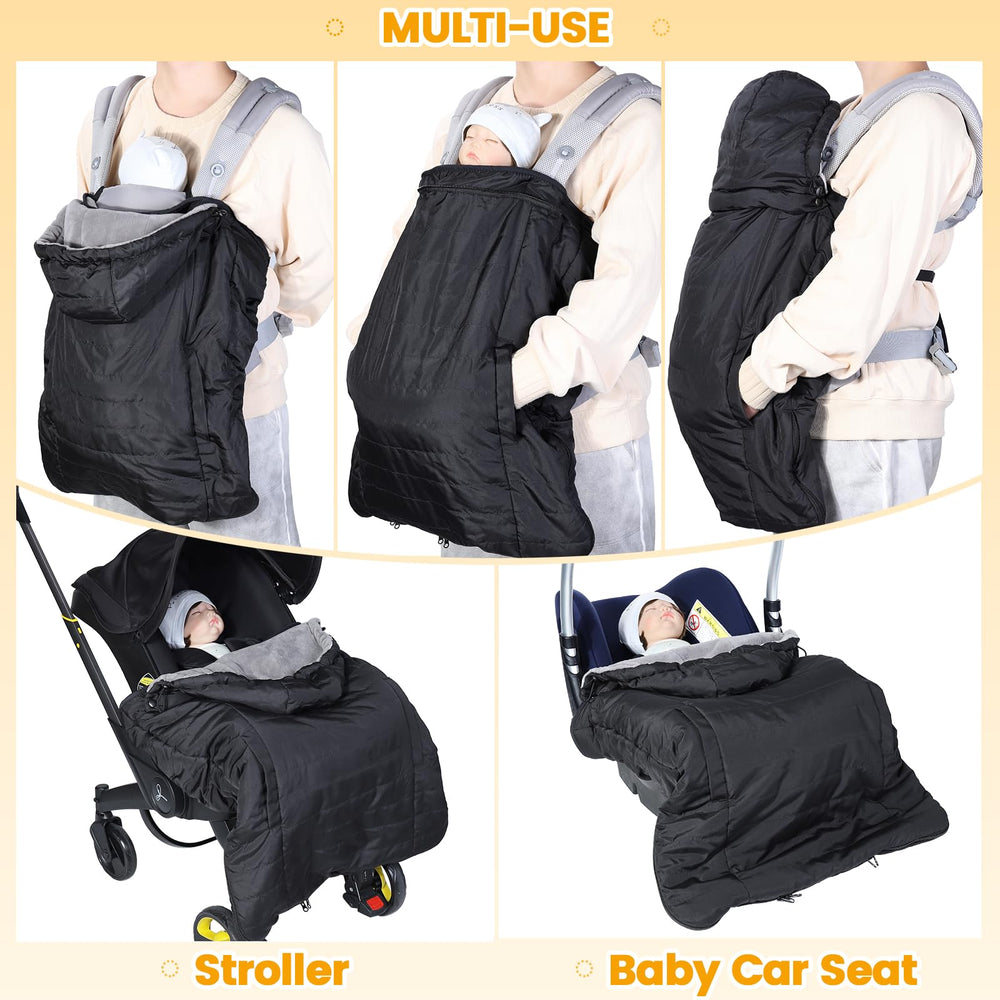 Orzbow Coral Fleece liner keeps the baby warm on cold days