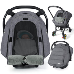 Orzbow Winter Car Seat Cover—waterproof baby cover for car seats, all-weather protection.