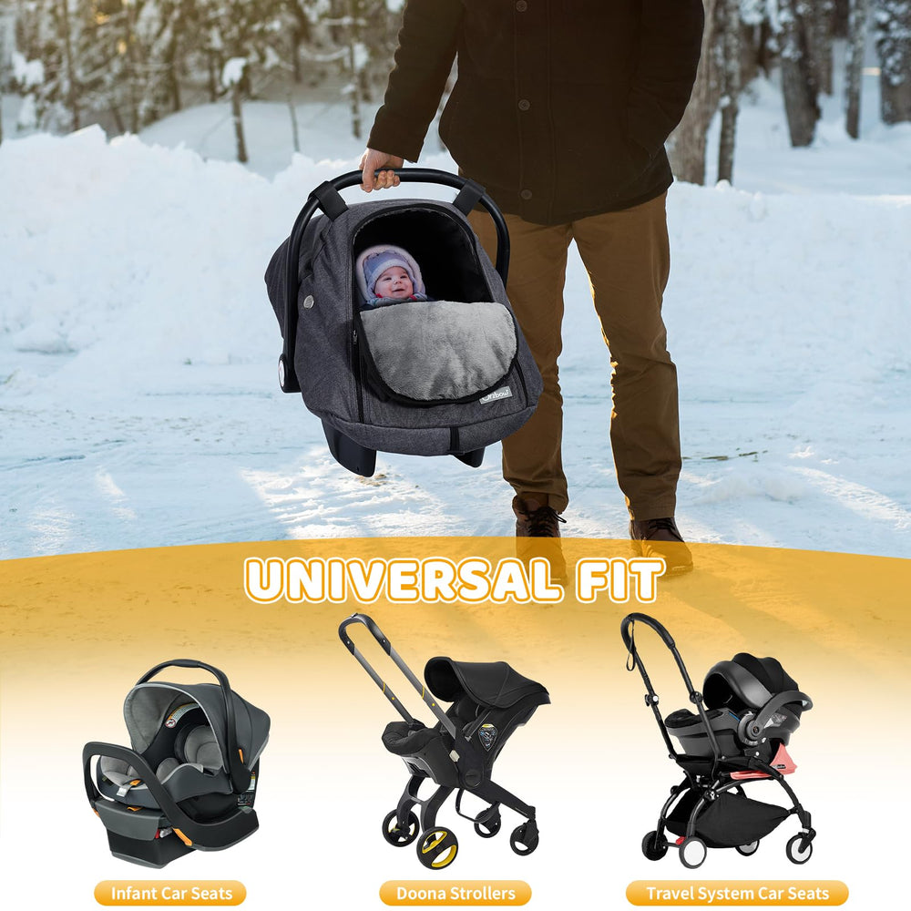 Orzbow Winter Carseat Cover durable design for daily winter use.