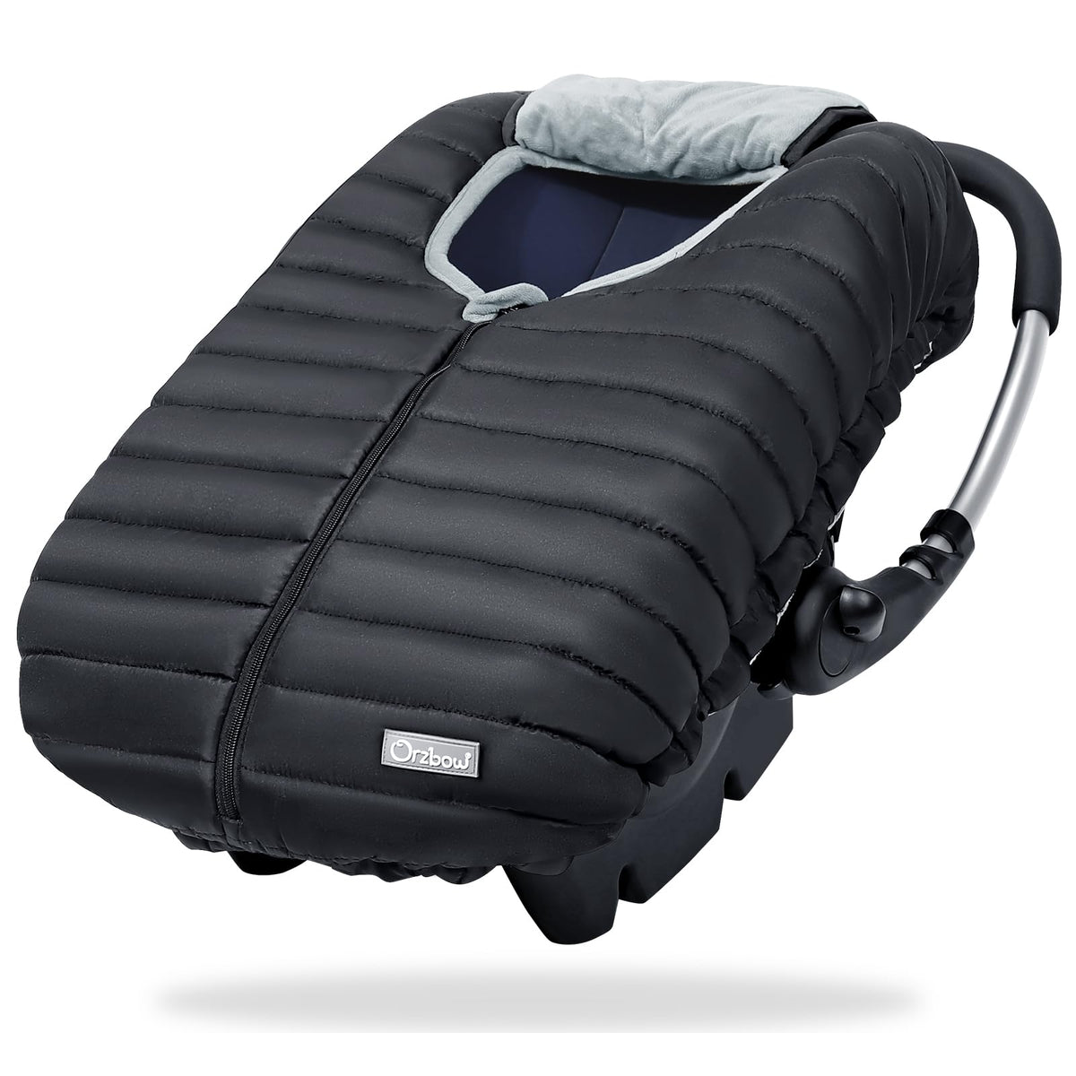 Orzbow Winter Car Seat Cover front view shows plush lining for warmth