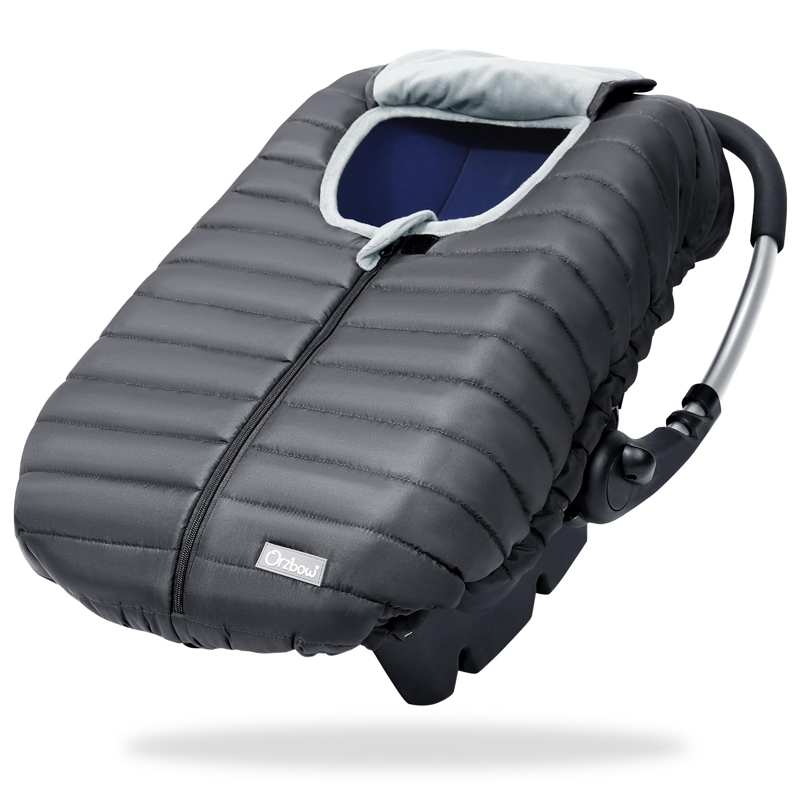 Orzbow winter car seat cover with plush lining delivers cozy warmth on cold rides.