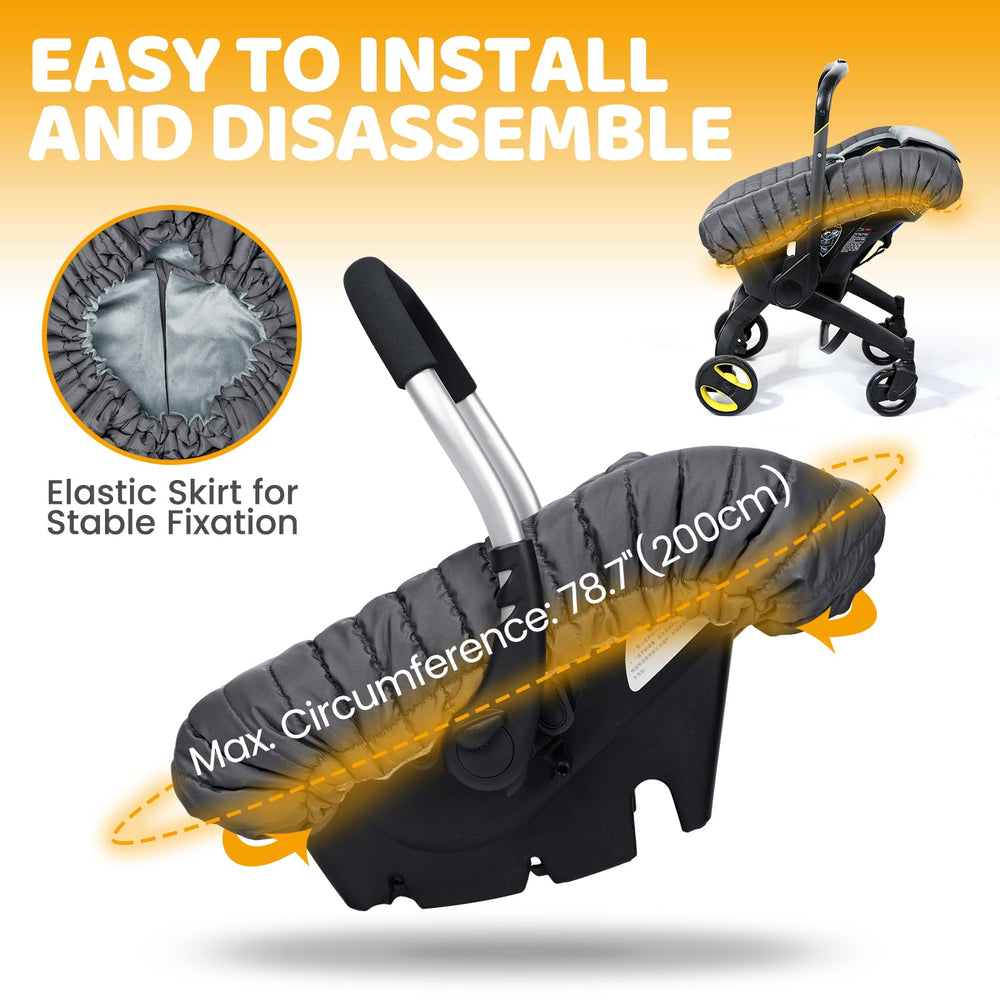 Orzbow winter car seat cover waterproof shows moisture protection for outings.