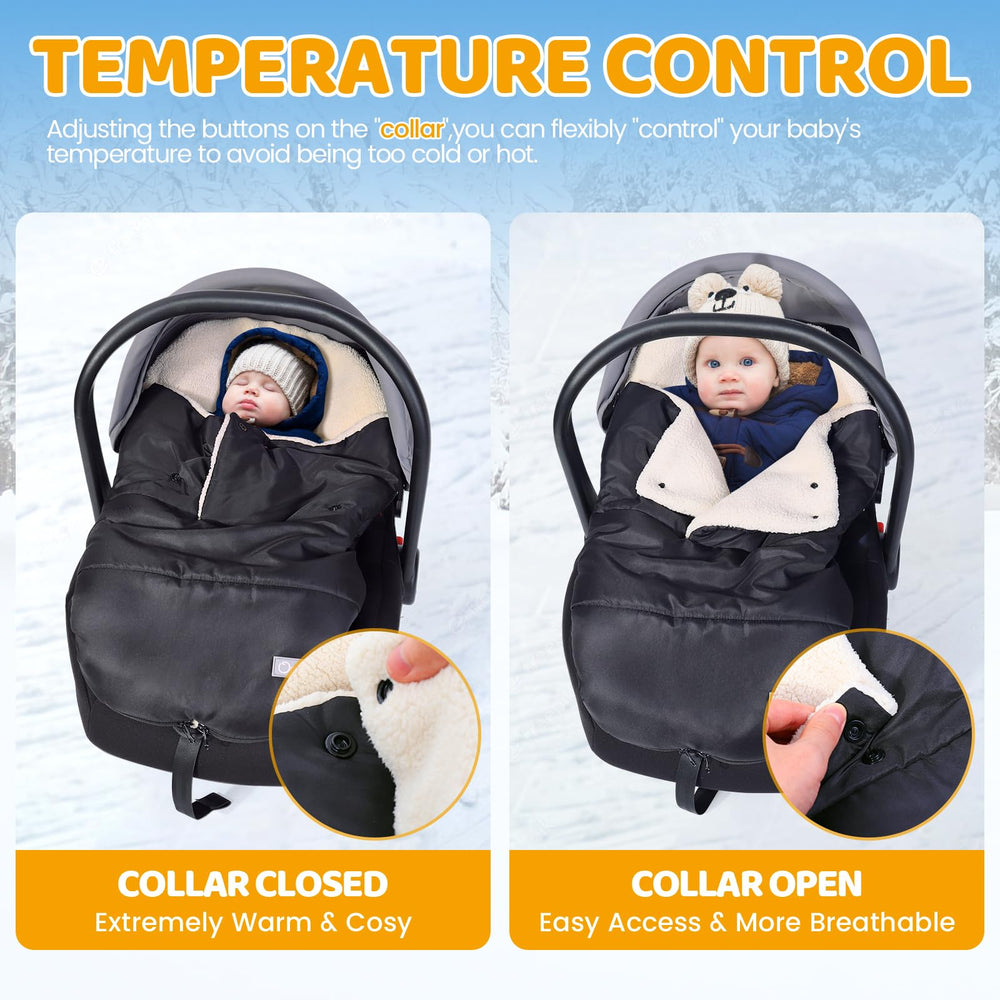 Orzbow Berber fleece layer provides soft baby comfort.