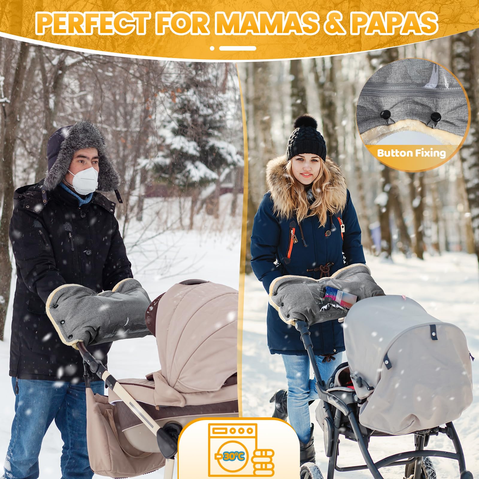 Orzbow-winter-gloves-machine-washable-86°F demonstrates simple care for busy families.
