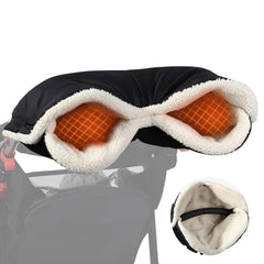 Orzbow winter stroller gloves front view for hands in cold weather warmth