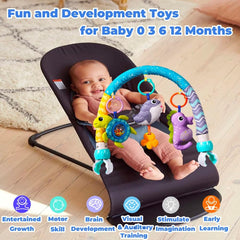 ORZIZRO baby arch toy seahorse squeaker encourages grabbing and sound awareness