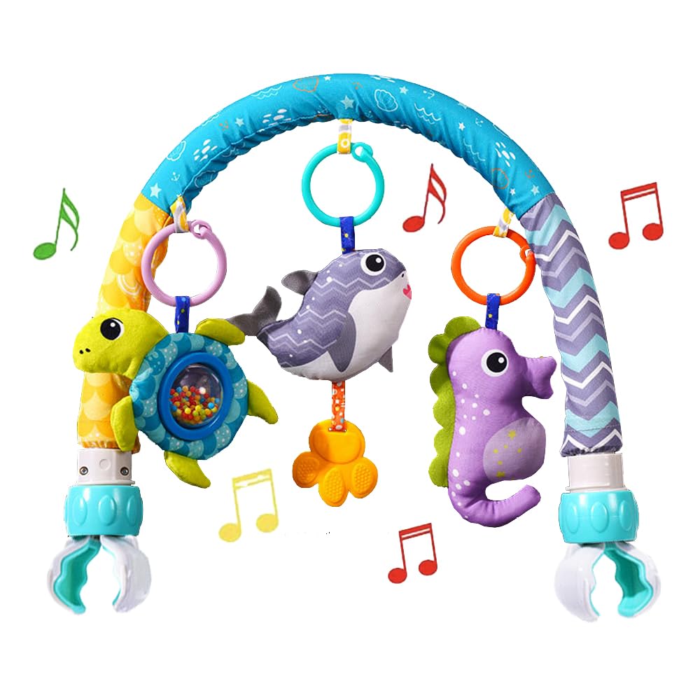 ORZIZRO baby arch toy whale with music boosts visual and auditory development