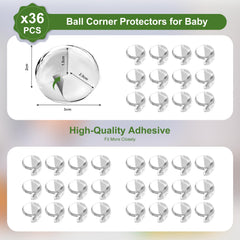 Osareny clear corner protector on furniture blending with decor