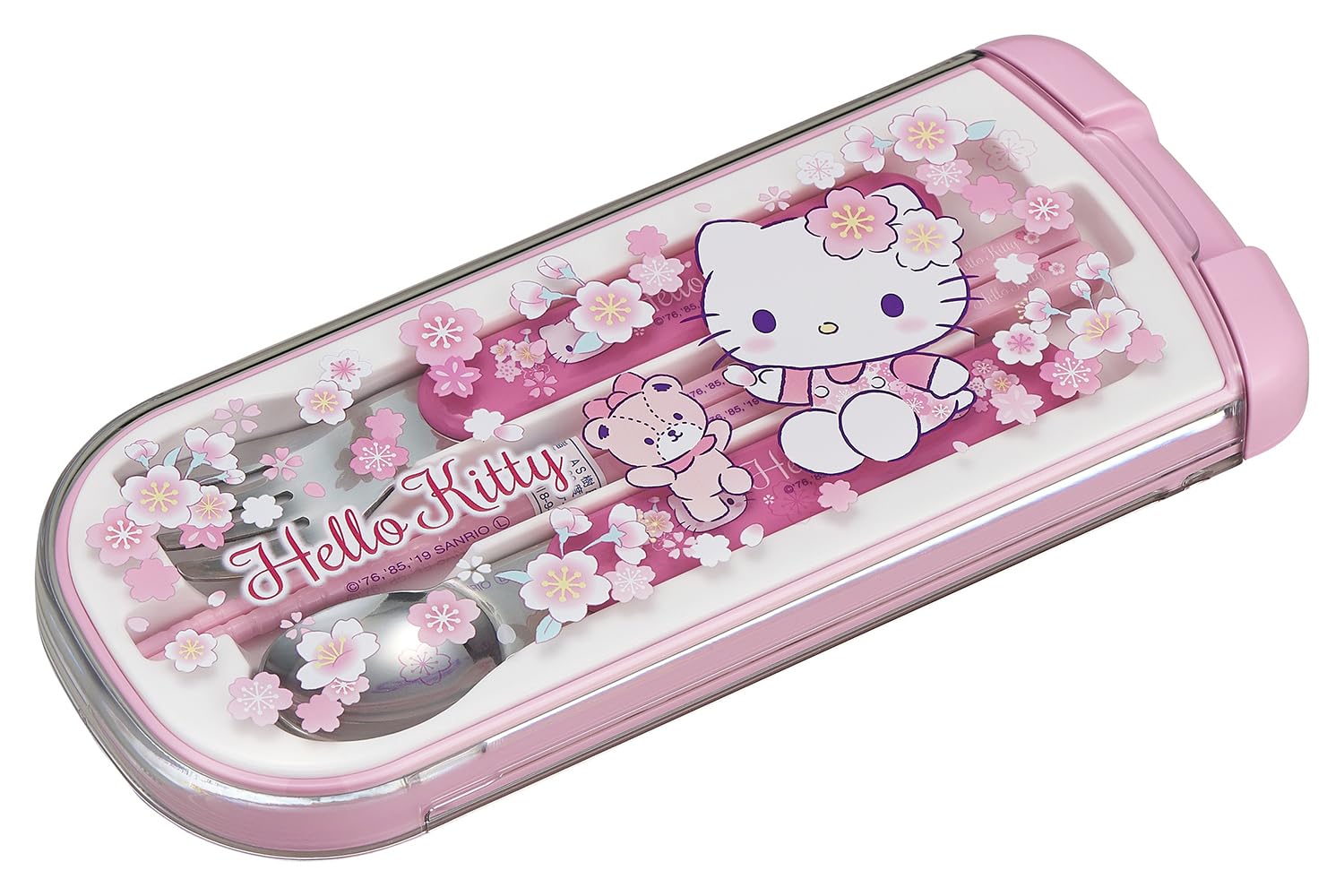 OSK CT-20 Hello Kitty cutlery set chopsticks for kids, easy grip and playful design