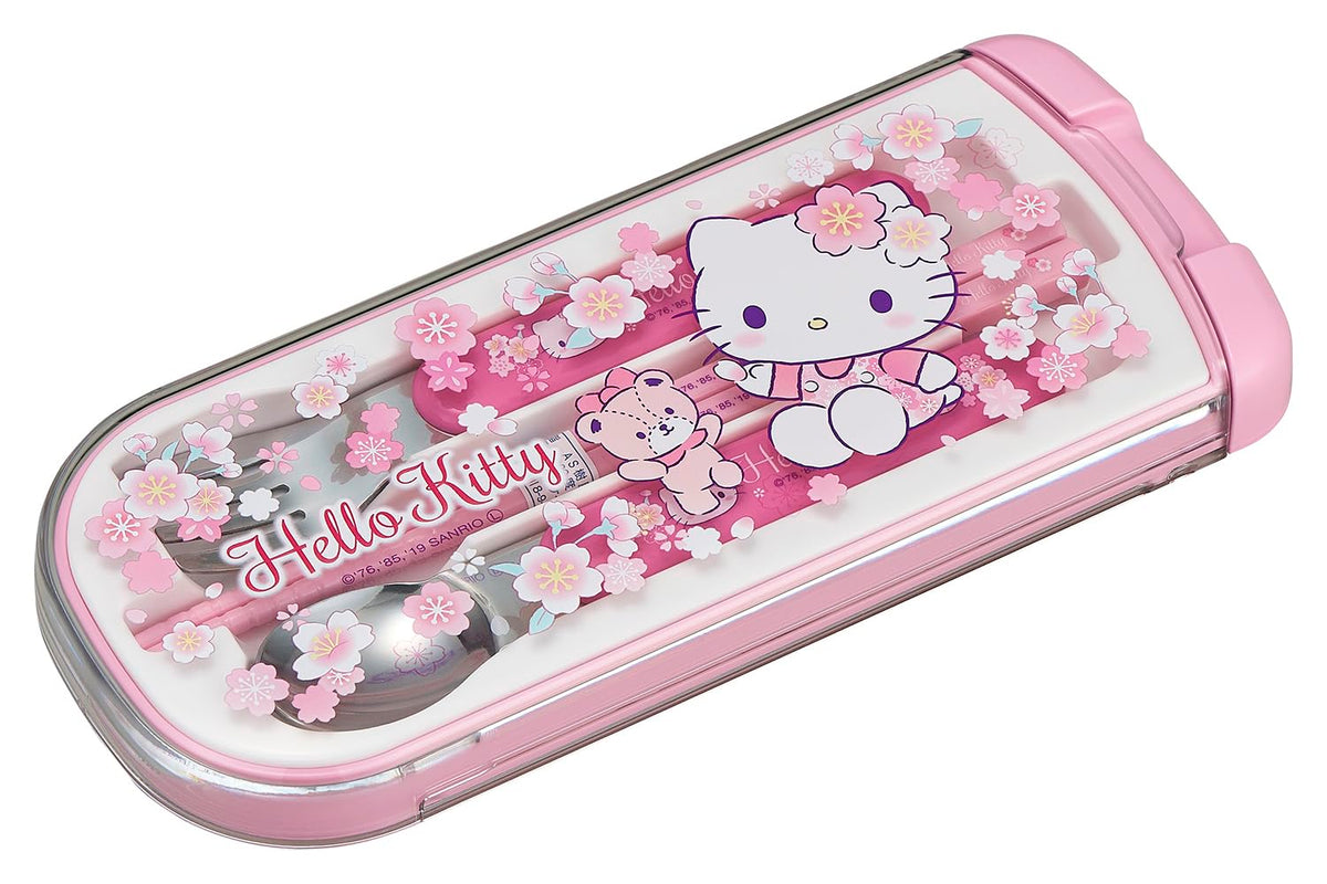 OSK CT-20 Hello Kitty cutlery set chopsticks for kids, easy grip and playful design