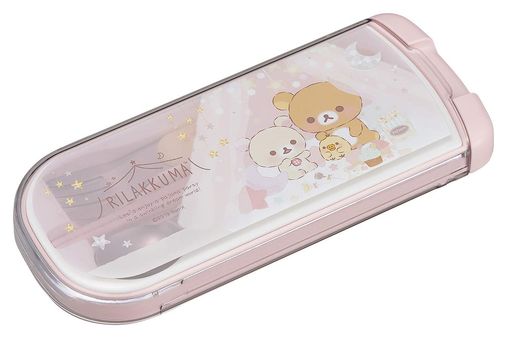 OSK Rilakkuma Putrio CT-20 slide-lid close-up shows child-friendly grip