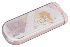 OSK Rilakkuma Putrio CT-20 slide-lid close-up shows child-friendly grip