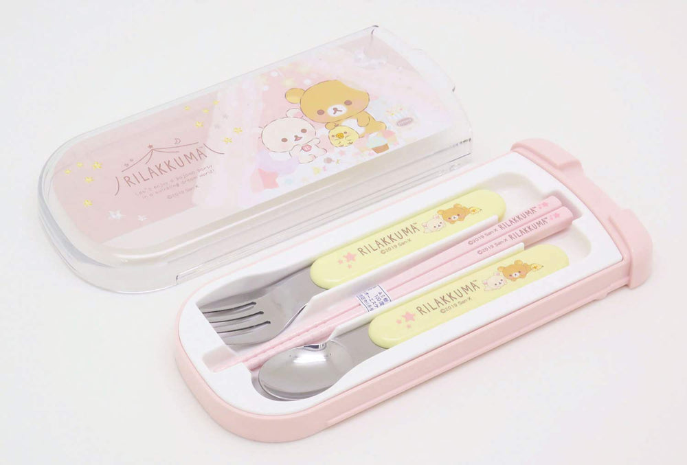 OSK Rilakkuma Putrio CT-20 spoon and fork compact for lunchboxes