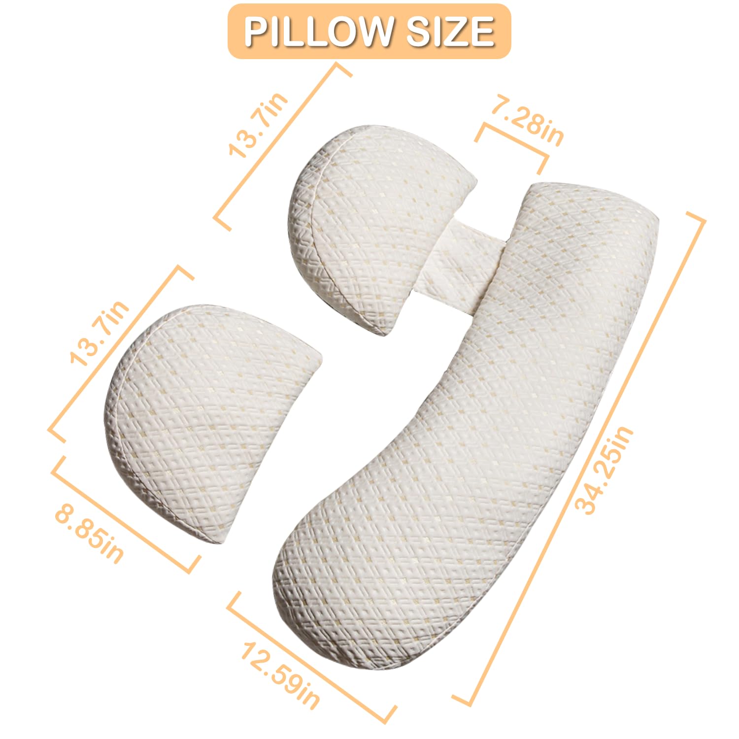 Oskeray pillow cover removal for easy washing and care.