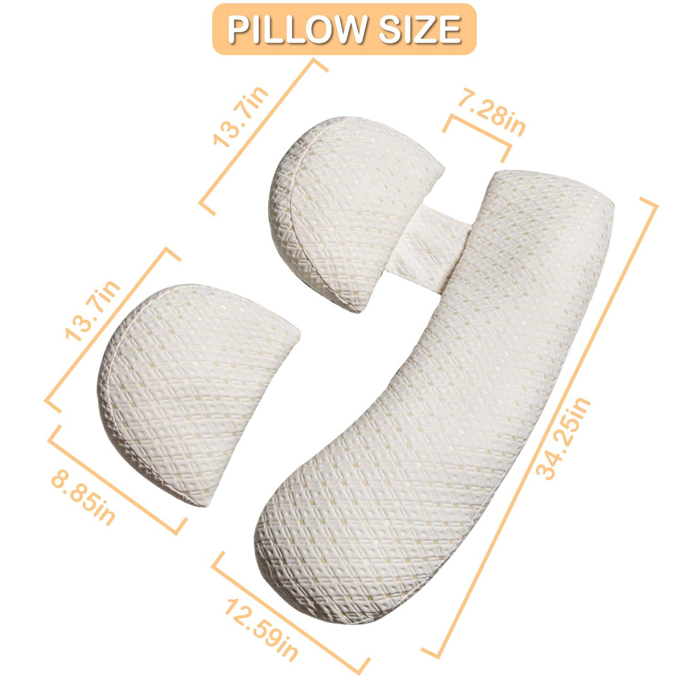 Oskeray pillow cover removal for easy washing and care.
