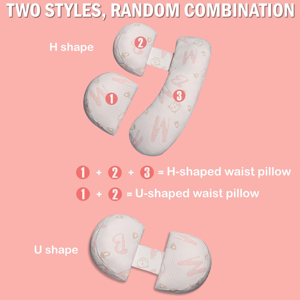 Oskeray pregnancy pillow hip-back-support highlights alignment-friendly support during side sleeping