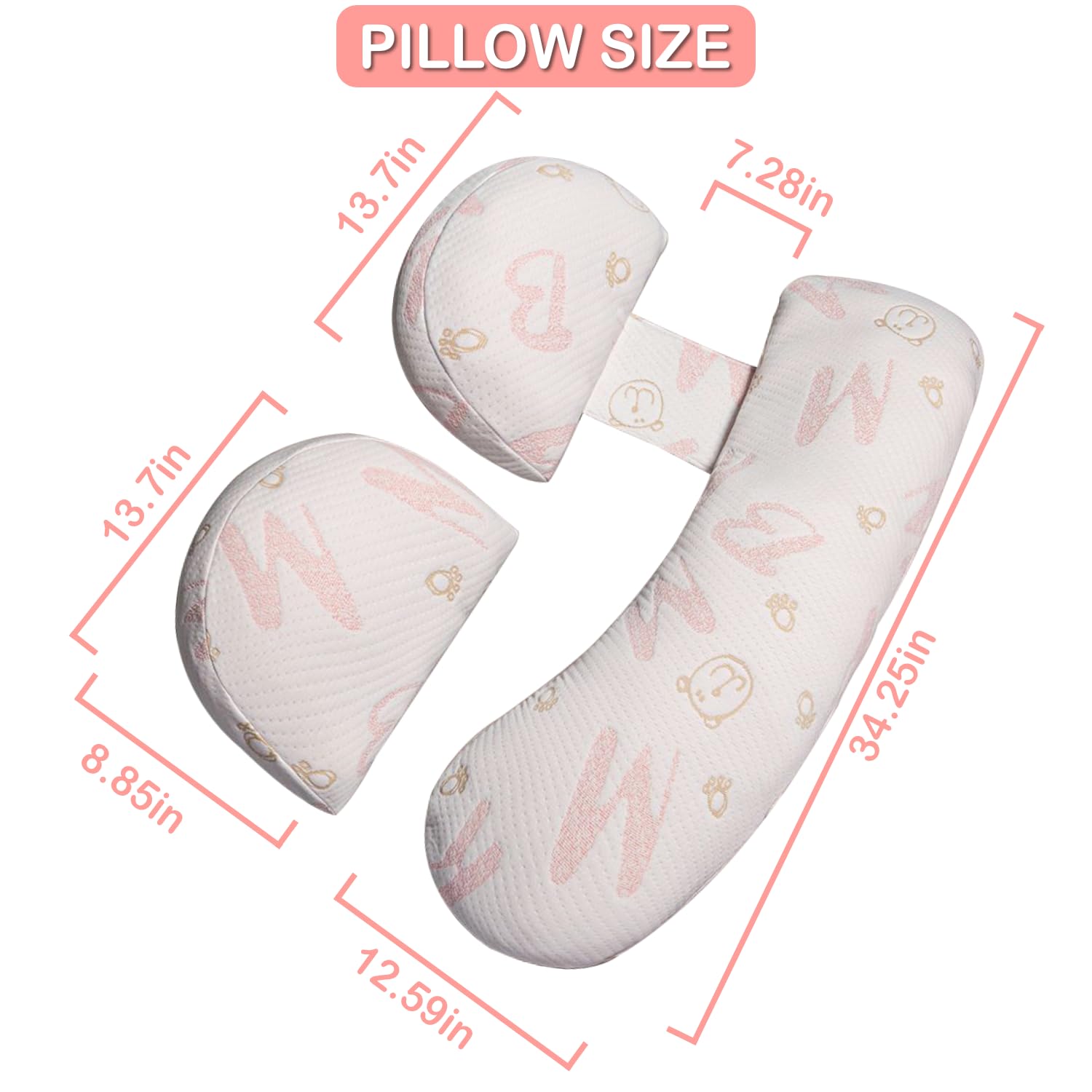 Oskeray pillow-nursing-relaxation view shows versatile use for lounging and postnatal care