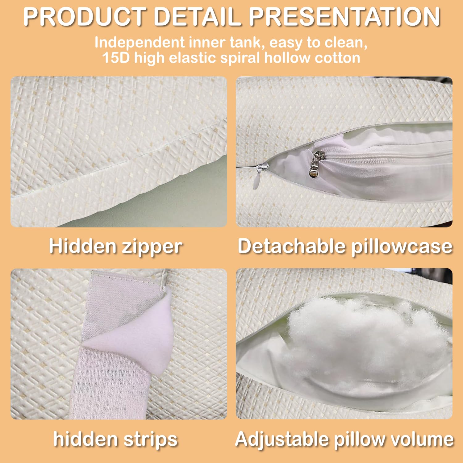 Oskeray pregnancy pillow side-sleep setup for resting positions.